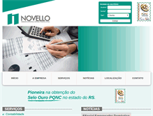 Tablet Screenshot of novello.com.br